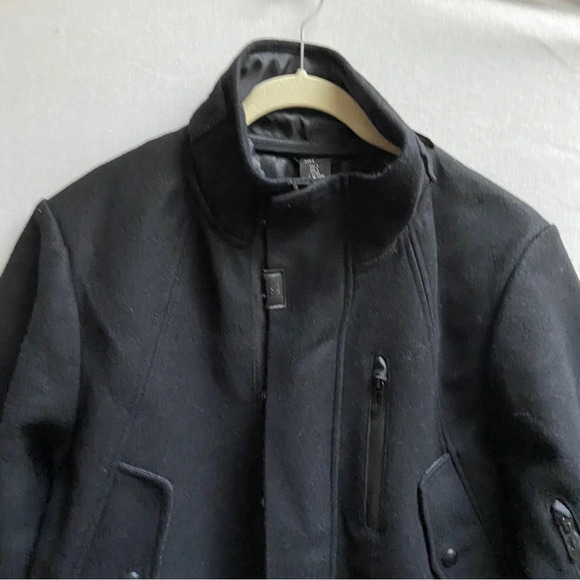 Zara Man wool blend zip button up jacket coat Sz L - Picture 5 of 11